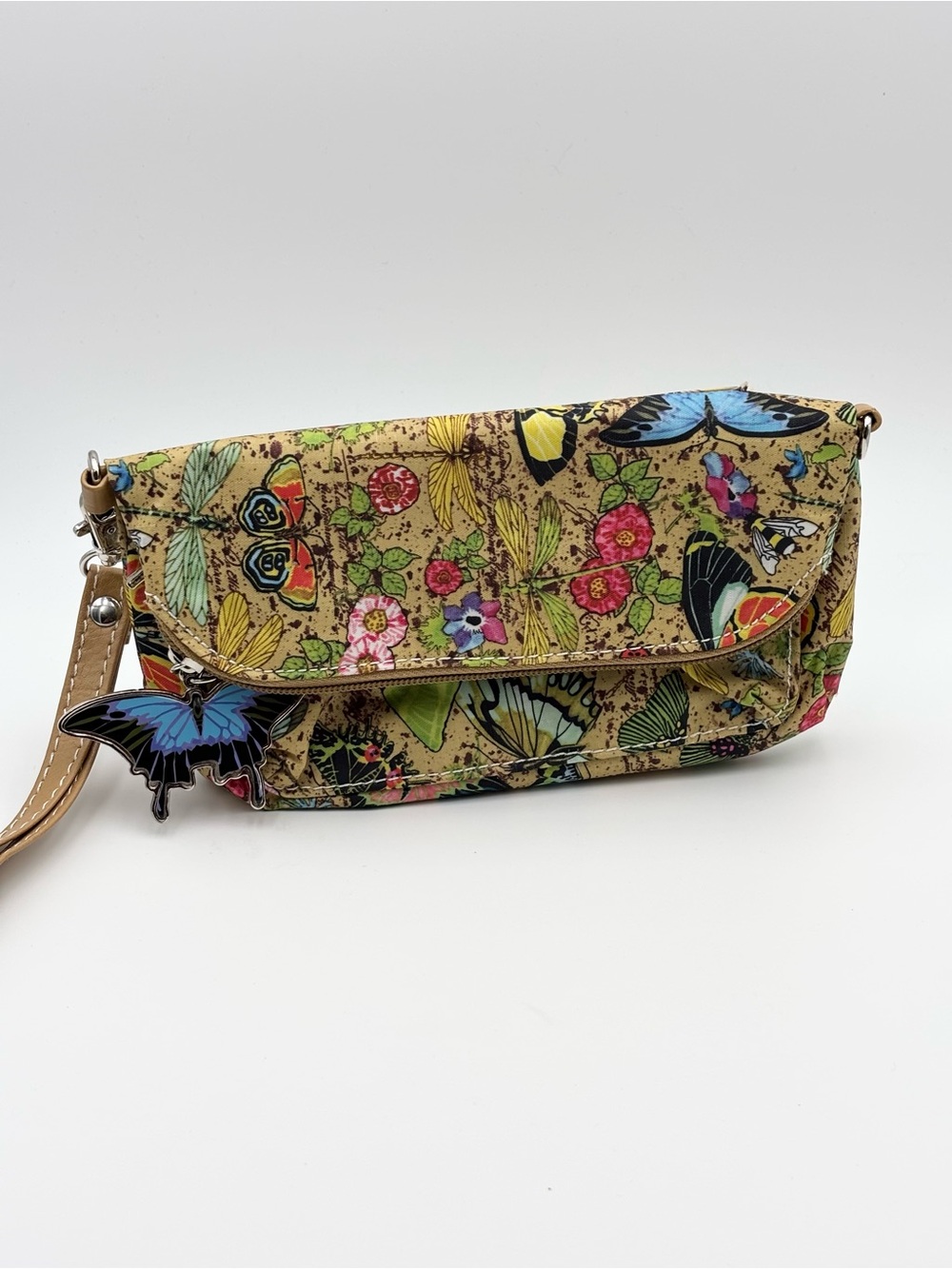 Sydney Love Botanical Collection‎ Wristlet Butterfly Floral Wristlet Clutch